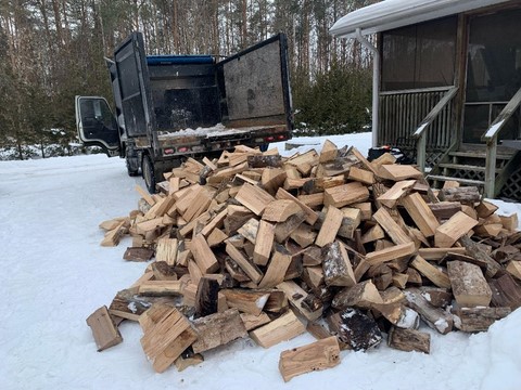 16 inch Hardwood Bush Cord of firewood delivered to Vaughan, Ontario - $400.00!